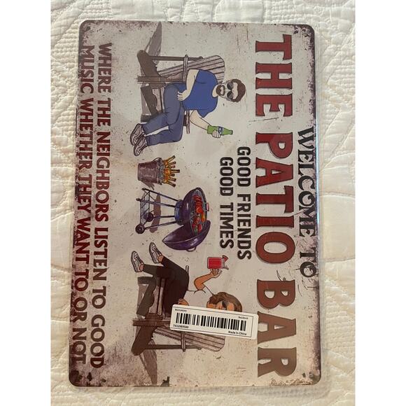 Welcome To The Patio Bar wall plaque - Picture 4 of 5